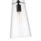 Z-Lite Kira Pendant, 1-Light, 6.5 In.W x 13 In.H, Matte Black/Clear 7508P-ROD-MB - alternate 7